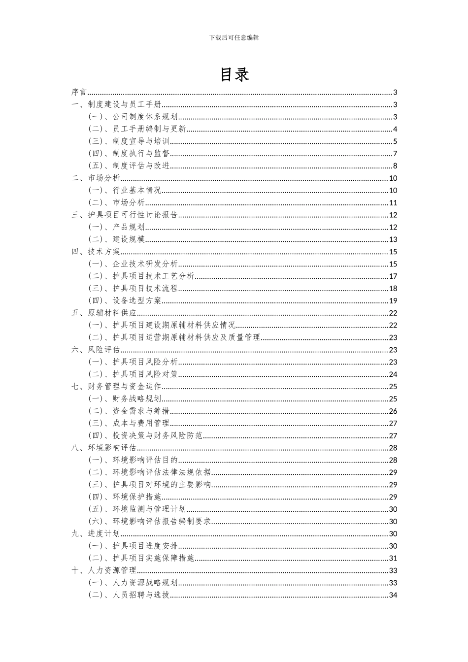 2024年护具项目可行性分析报告_第2页