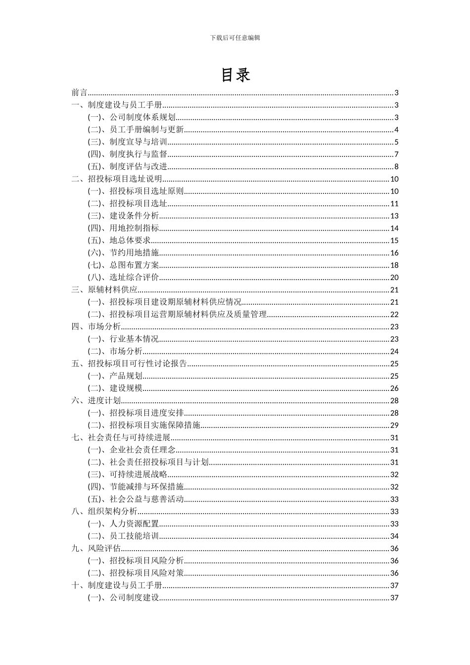 2024年招投标项目可行性研究报告_第2页
