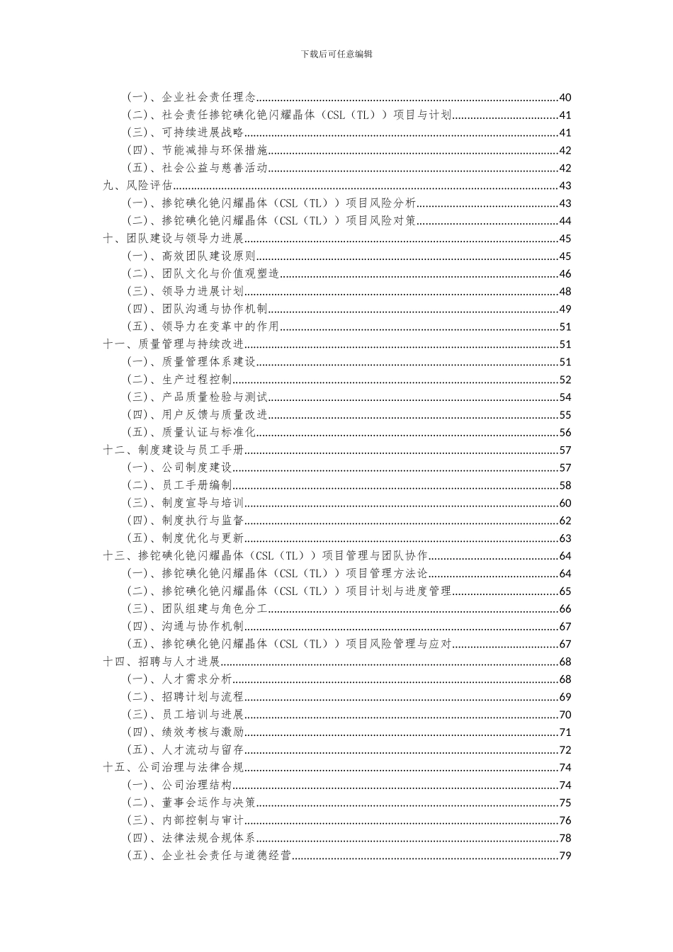 2024年掺铊碘化铯闪烁晶体(CSL(TL))项目投资分析及可行性报告_第3页