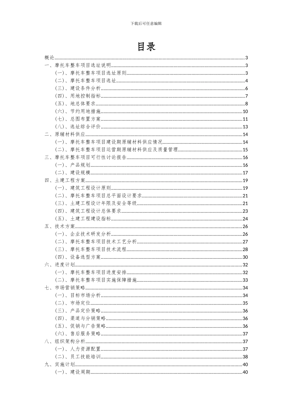 2024年摩托车整车项目投资分析及可行性报告_第2页