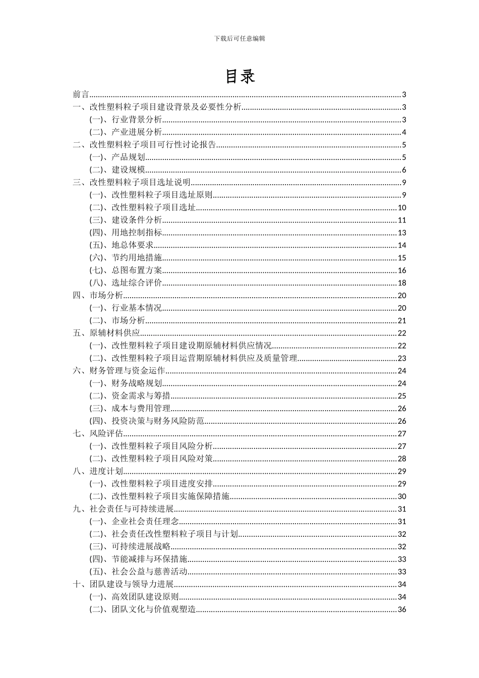 2024年改性塑料粒子项目可行性分析报告_第2页