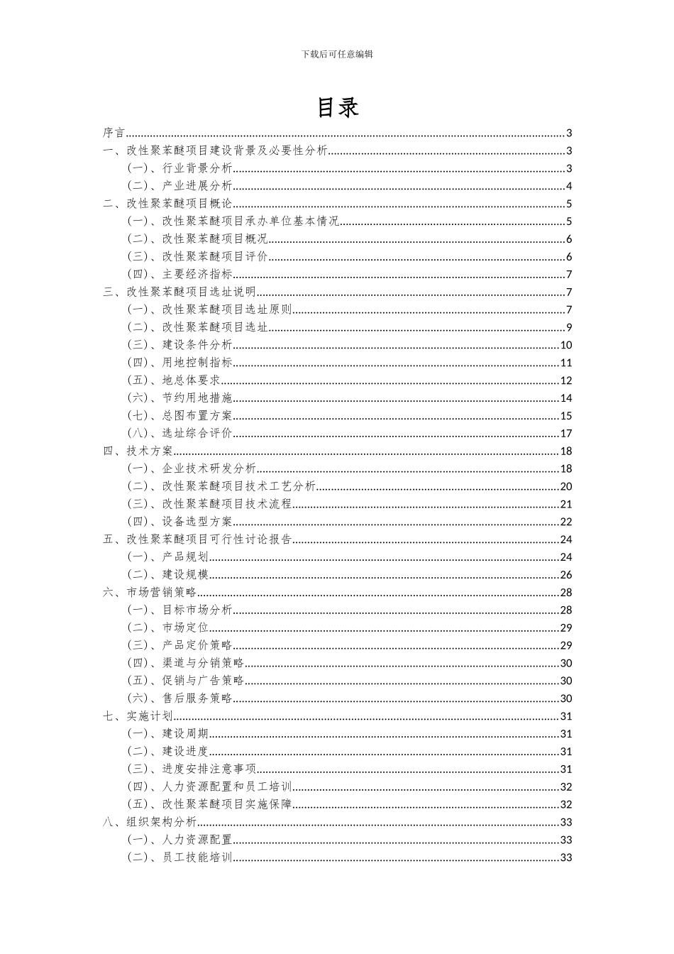 2024年改性聚苯醚项目可行性分析报告_第2页