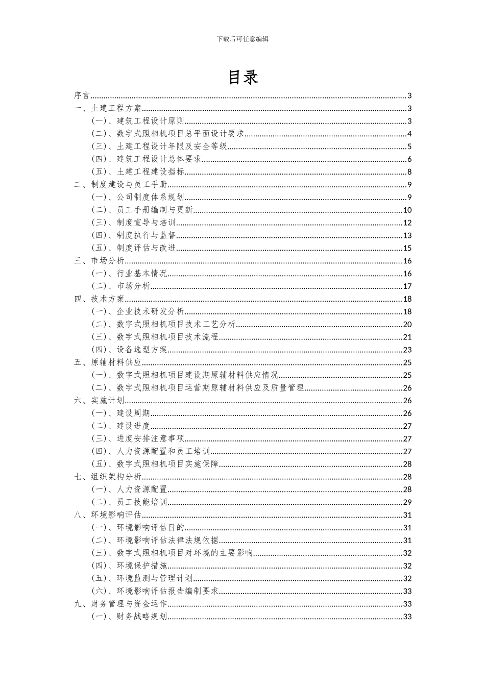 2024年数字式照相机项目投资分析及可行性报告_第2页