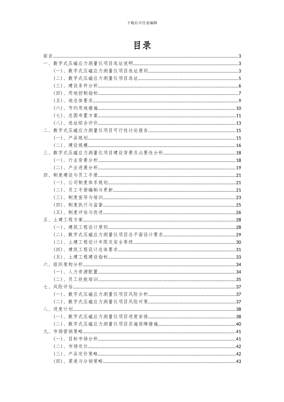 2024年数字式压磁应力测量仪项目投资分析及可行性报告_第2页