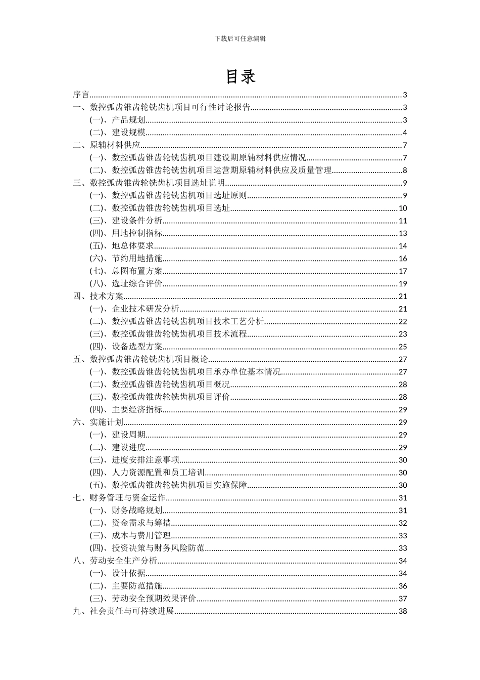 2024年数控弧齿锥齿轮铣齿机项目可行性分析报告_第2页
