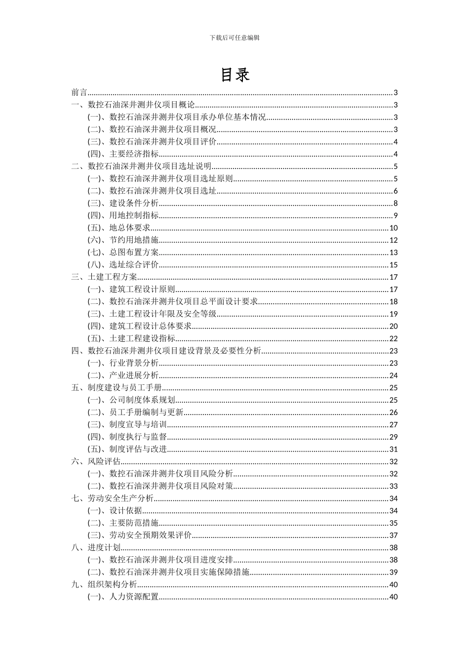 2024年数控石油深井测井仪项目可行性研究报告_第2页