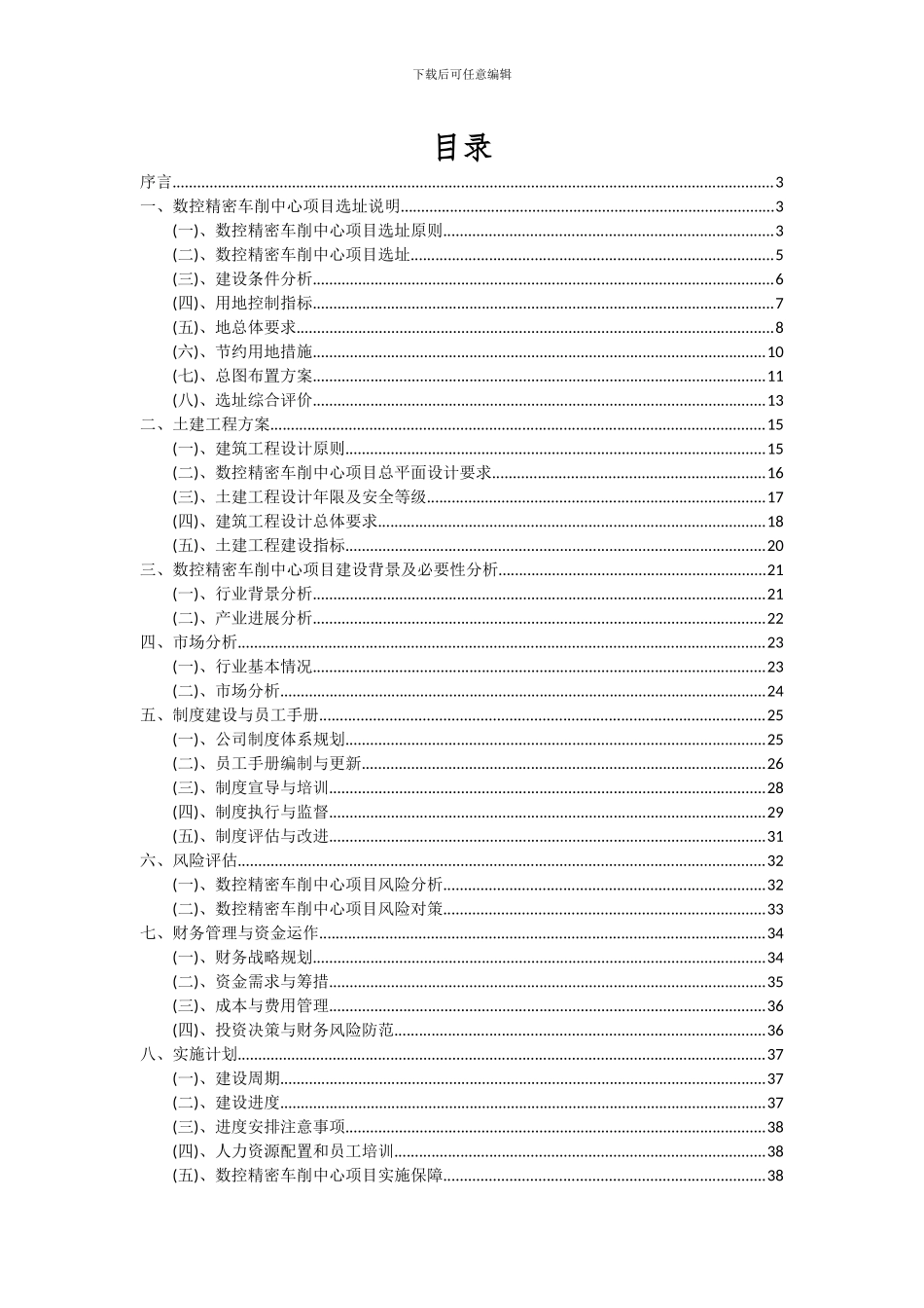 2024年数控精密车削中心项目可行性分析报告_第2页