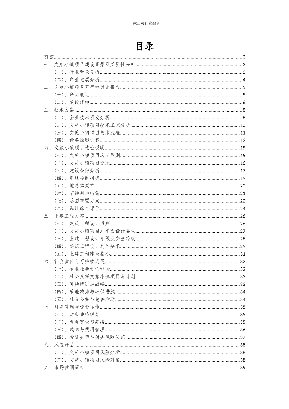2024年文旅小镇项目可行性研究报告_第2页