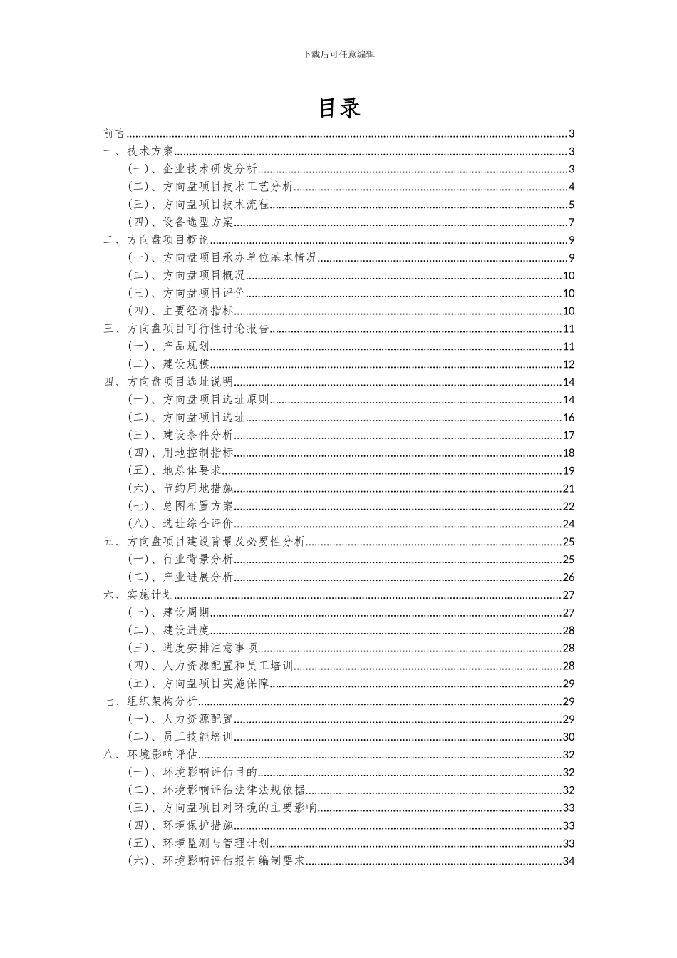 2024年方向盘项目可行性分析报告_第2页
