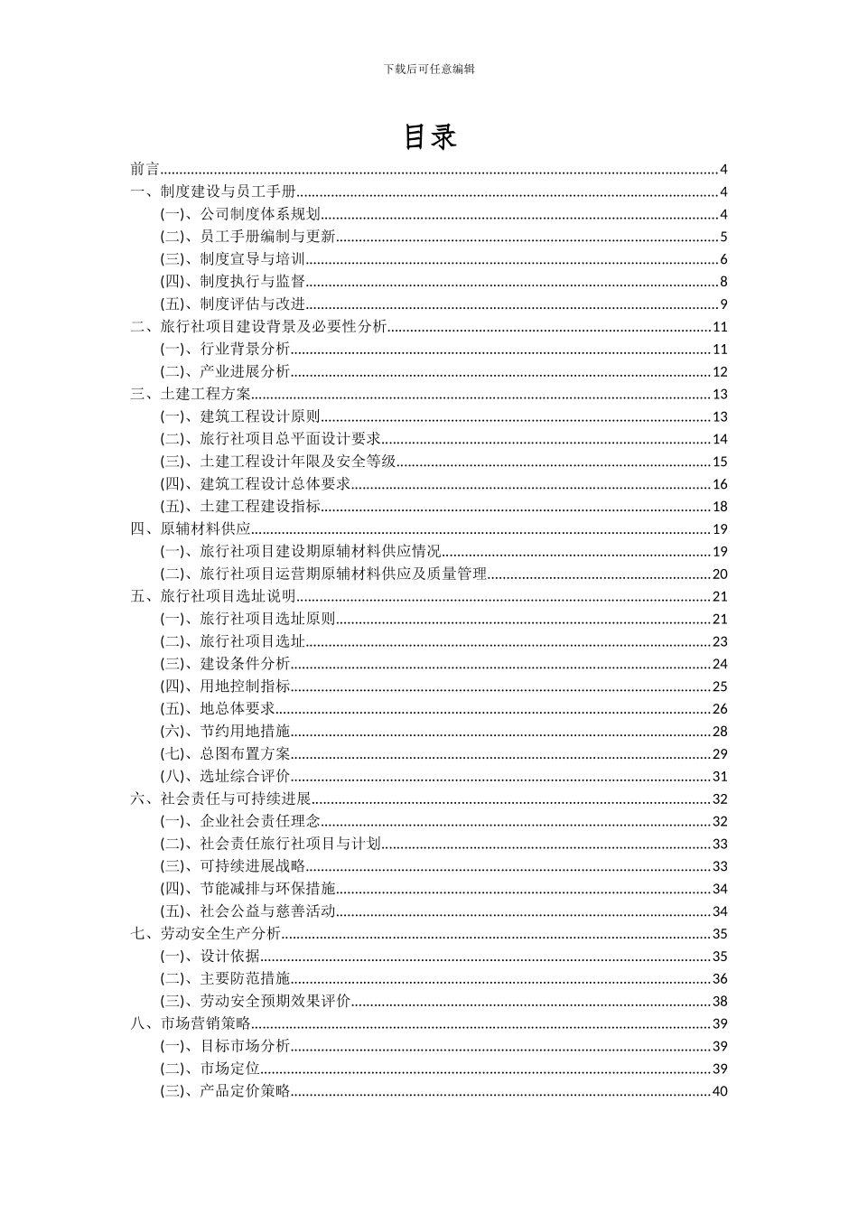 2024年旅行社项目可行性研究报告_第2页