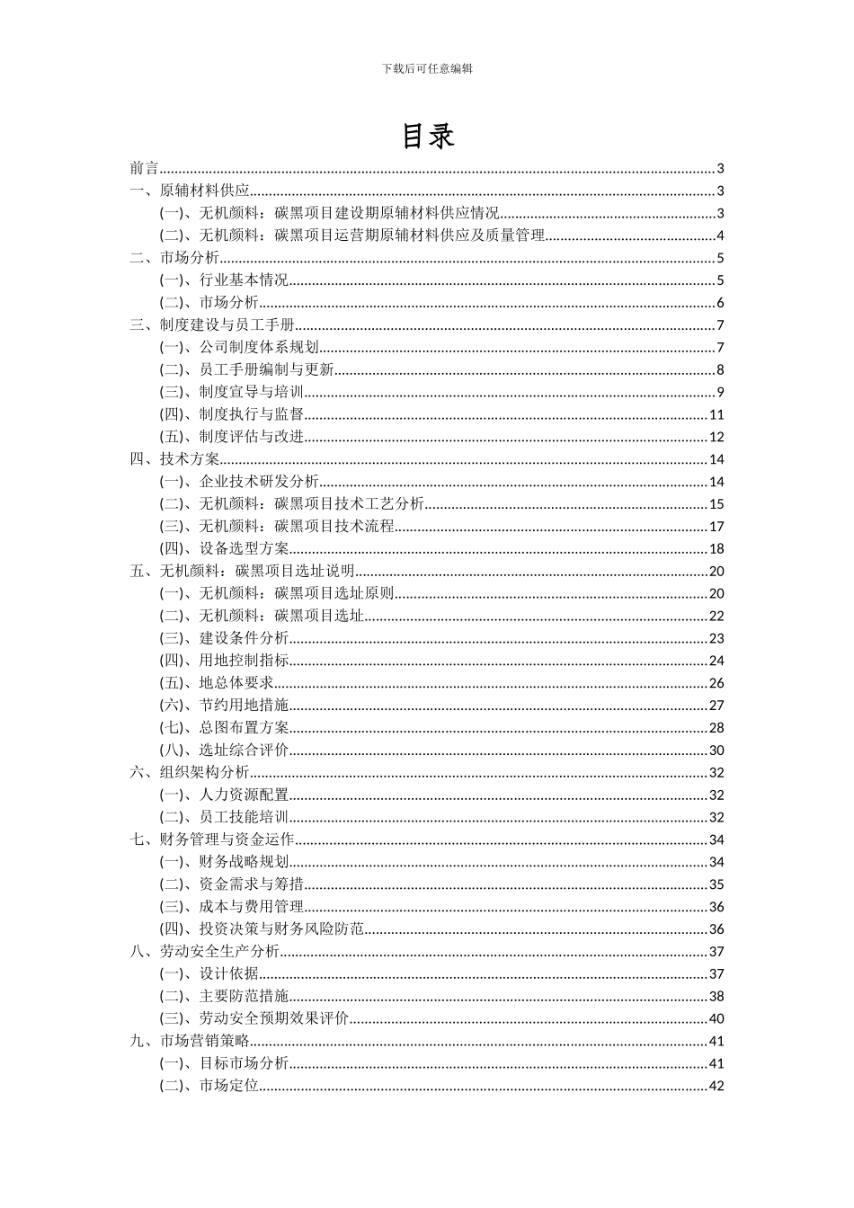2024年无机颜料：碳黑项目可行性研究报告_第2页