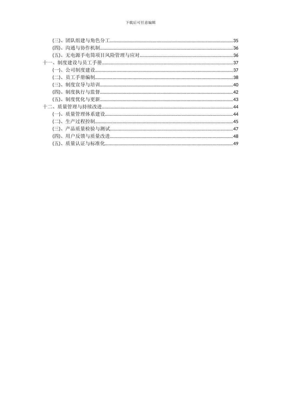 2024年无电源手电筒项目可行性分析报告_第3页