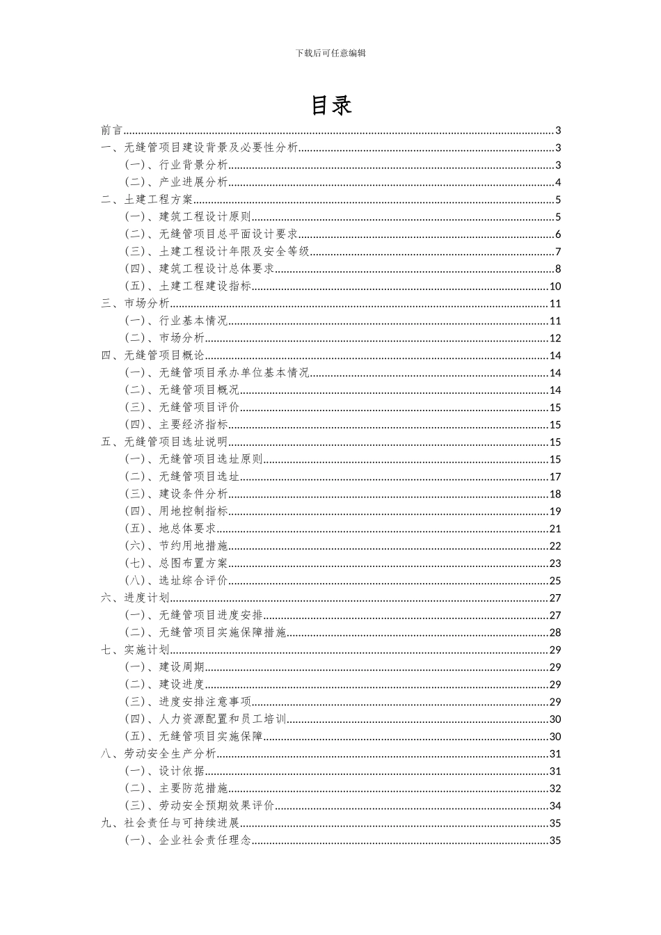 2024年无缝管项目投资分析及可行性报告_第2页