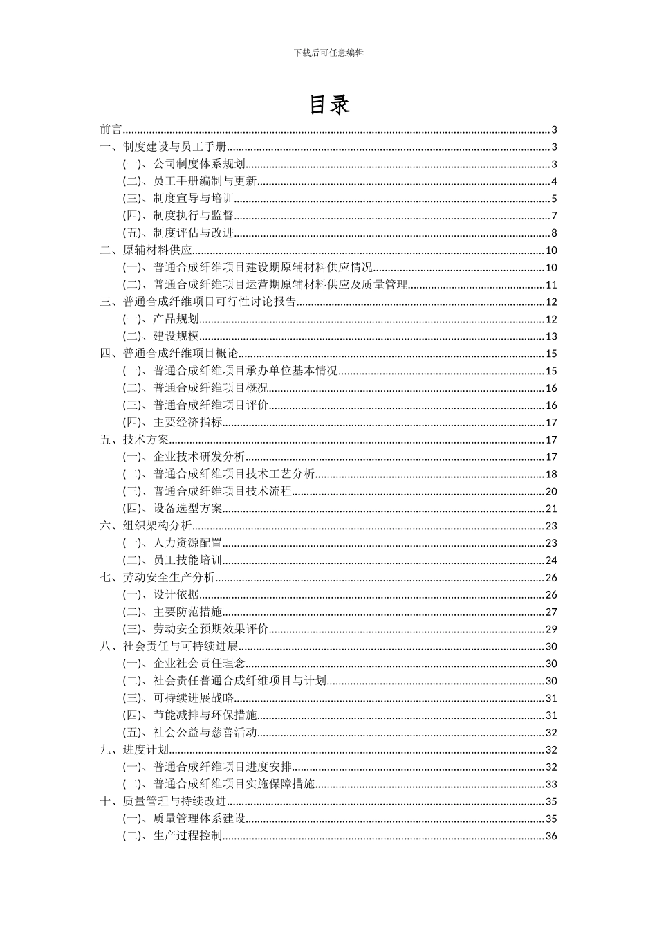 2024年普通合成纤维项目深度研究分析报告_第2页