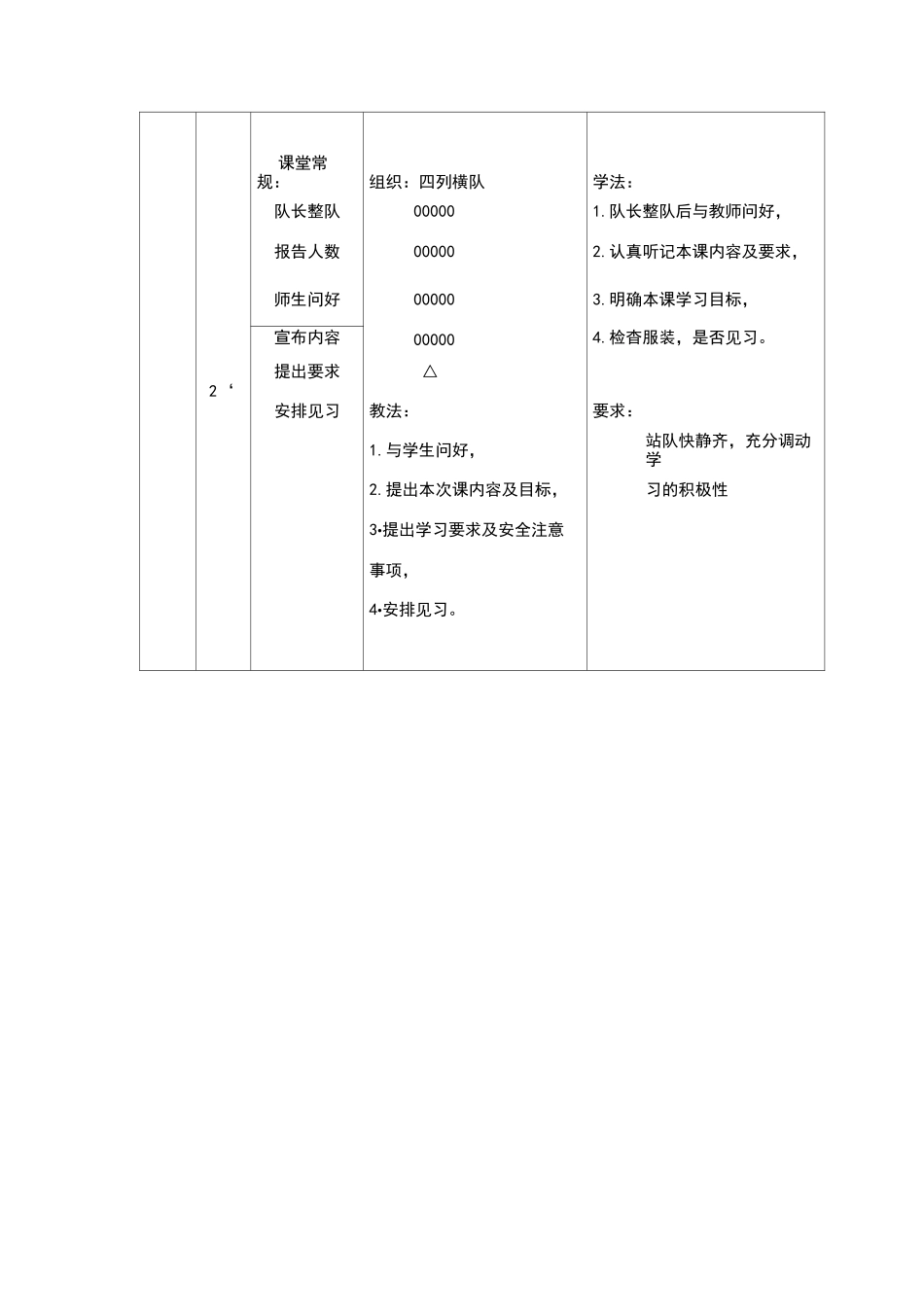 小学四年级体育韵律操教案_第2页