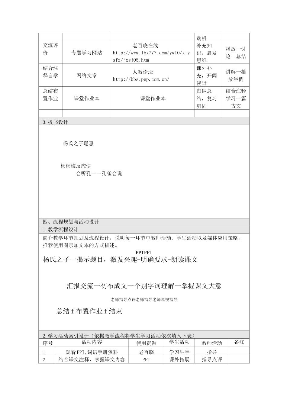 信息化教学设计(小学语文)_第2页