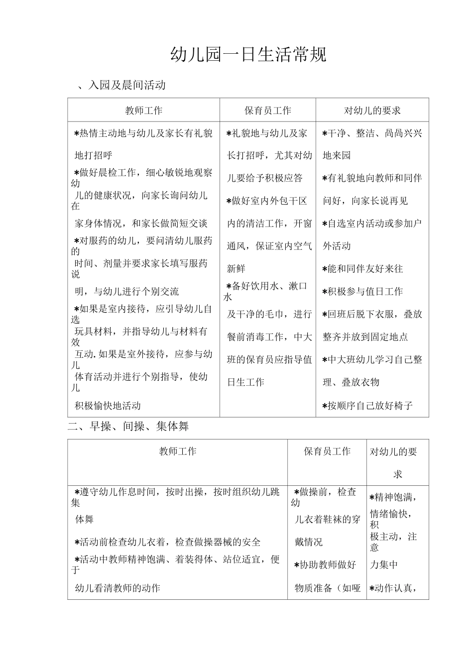 幼儿园一日生活常规_第1页