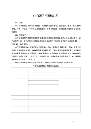 01  有源手术器械说明