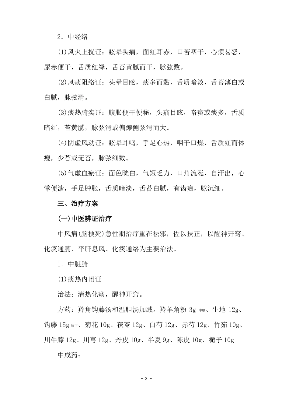 2017年中风优势病种诊疗方案修改版_第3页