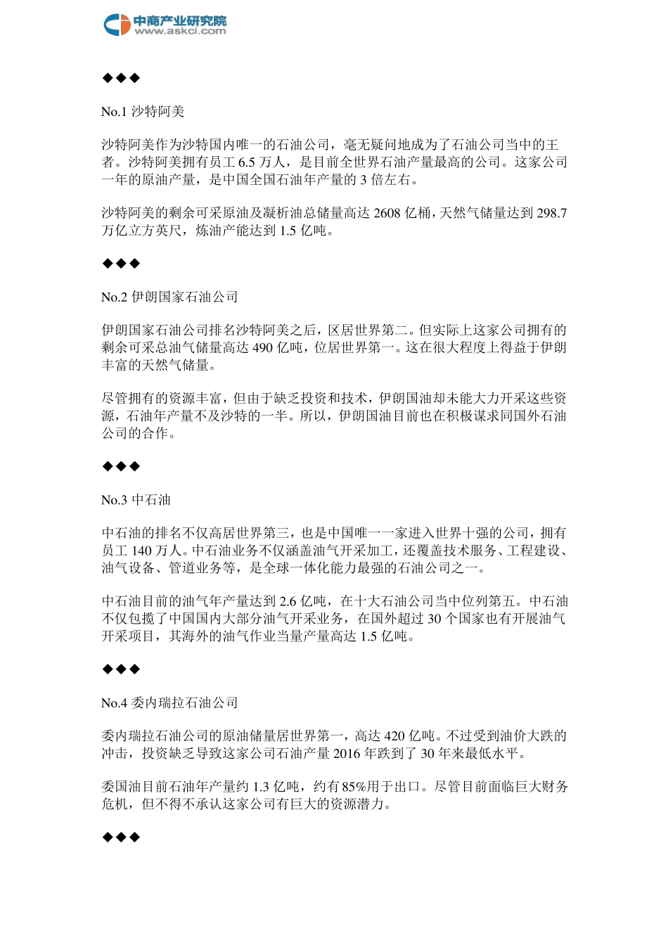 2017年全球石油公司终极排行榜_第3页