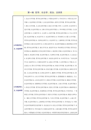 2017年北大版中文核心期刊要目总览