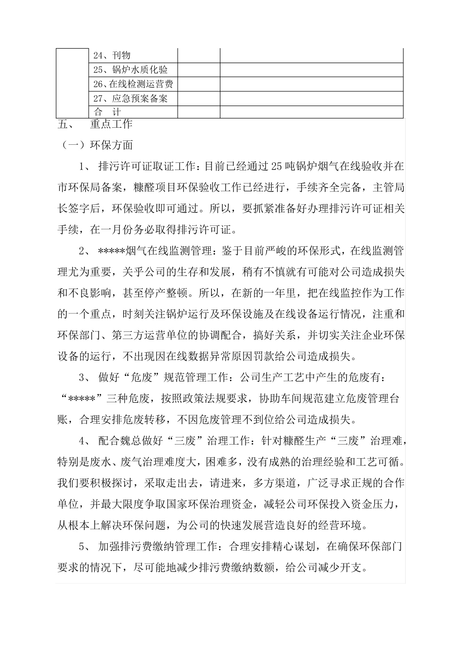 2017年安环部工作及费用计划-1_第3页