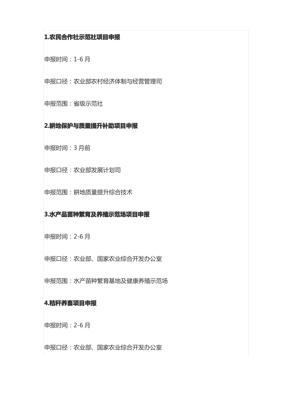 2018农业项目补贴项、_第3页