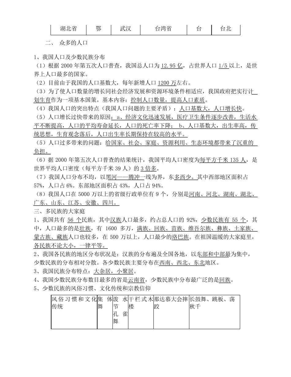 2018初中地理会考知识总结_第3页