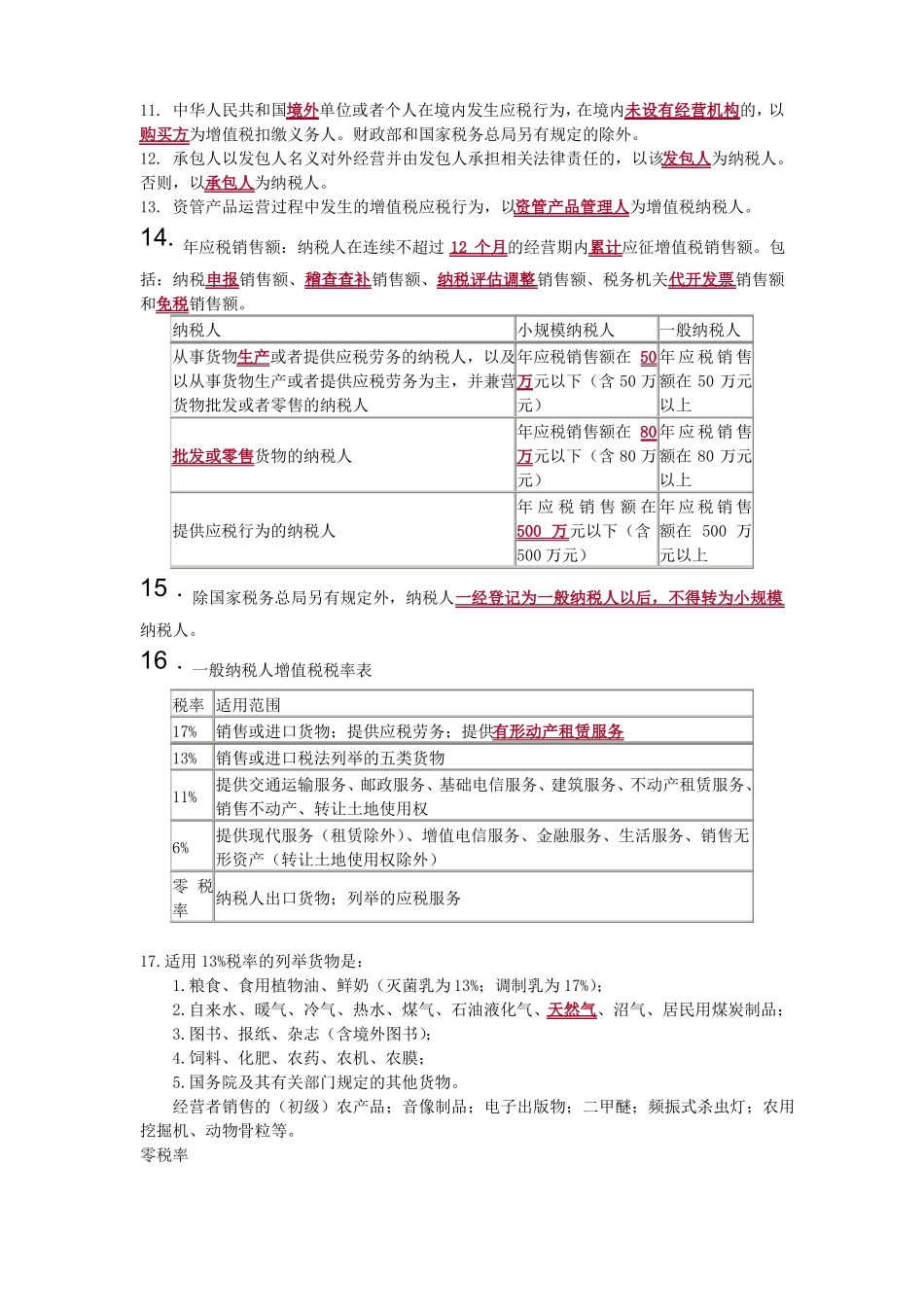 2018年CPA税法考点摘要_第3页