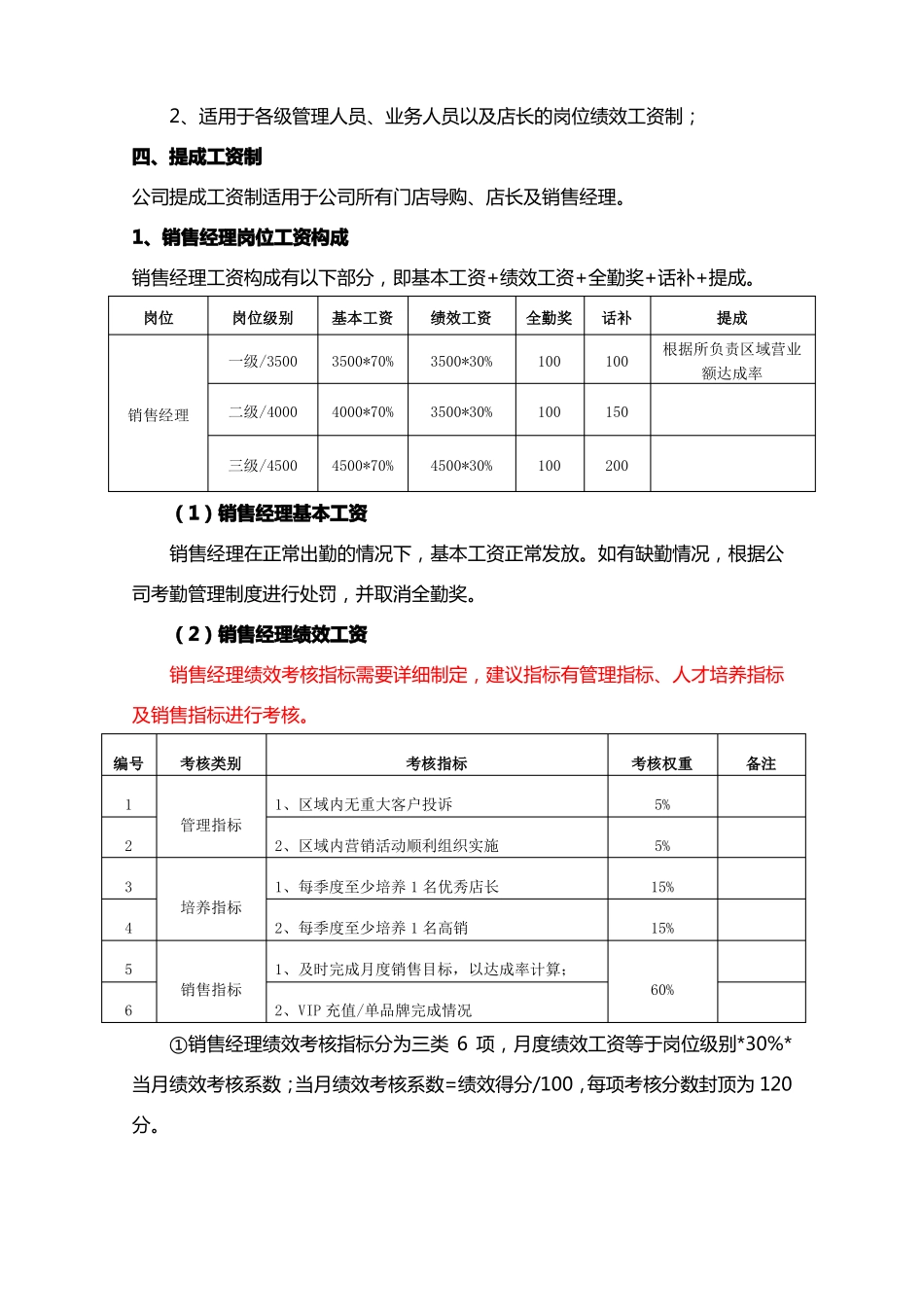 2018年商贸零售公司薪酬福利方案_第2页
