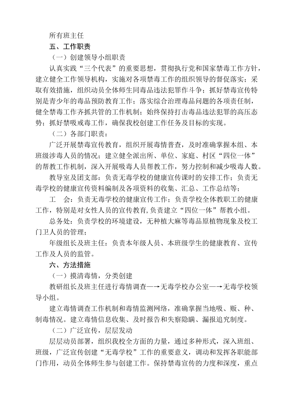 2018年无毒学校创建材料汇编_第2页