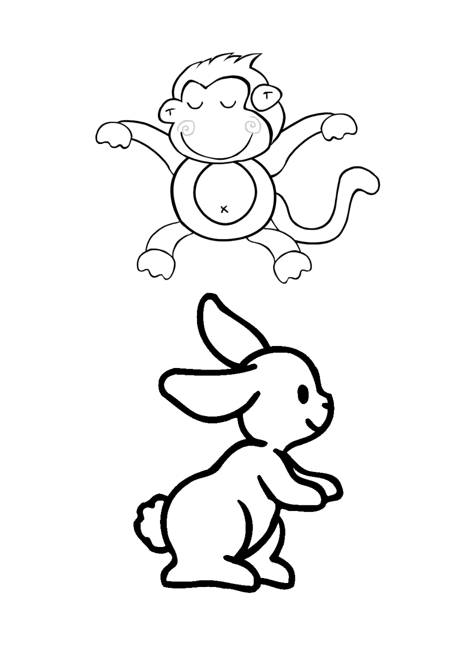 2018年最新涂色画简笔画,已排版,可直接打印涂色_第1页