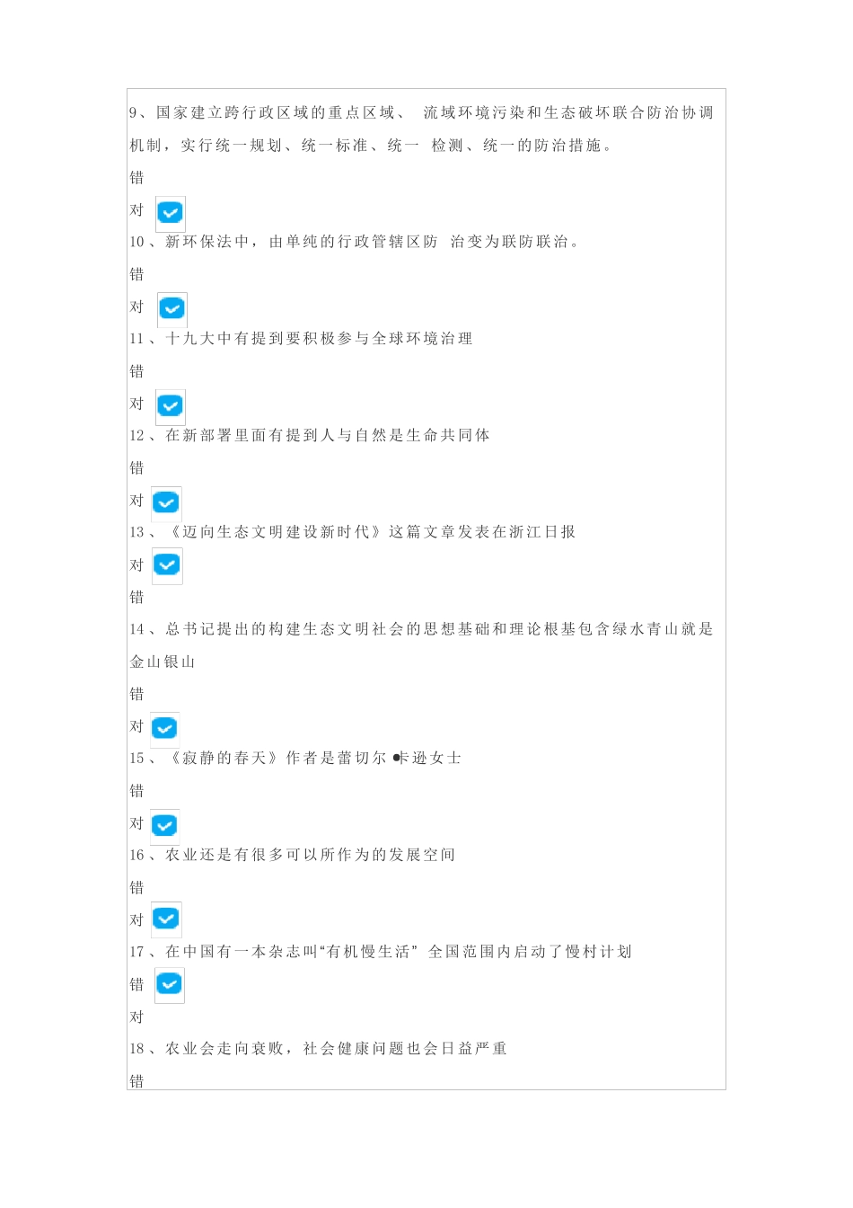 2018年贵州专业技术人员公需科目大生态课程答案_第2页