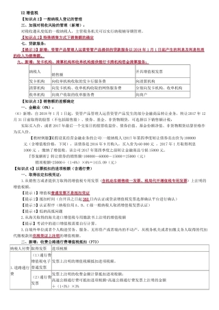 2018注会税法新增知识点