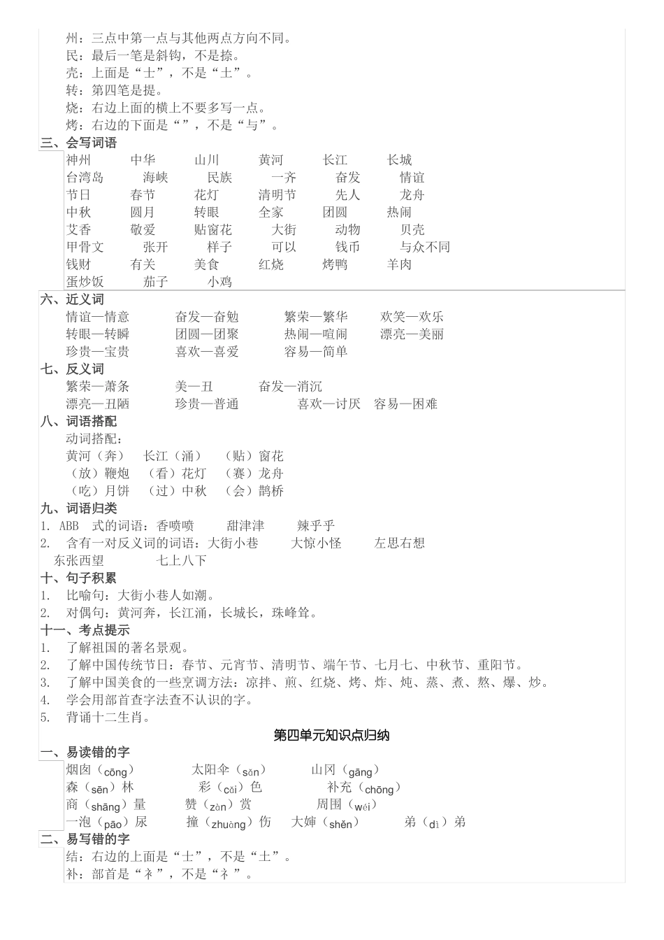 2018部编人教版二年级语文知识点_第3页
