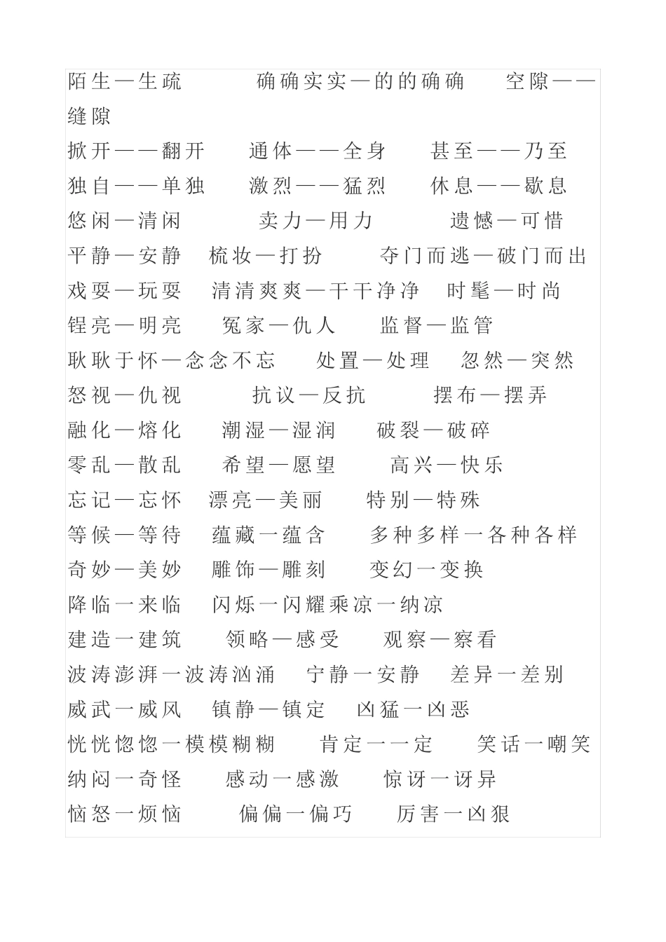 2018部编版三年级下册形近字组词和近、反义词_第2页