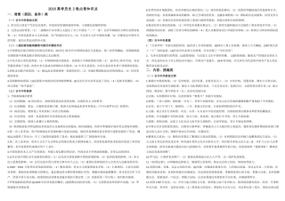 2018高考历史2轮必背知识点