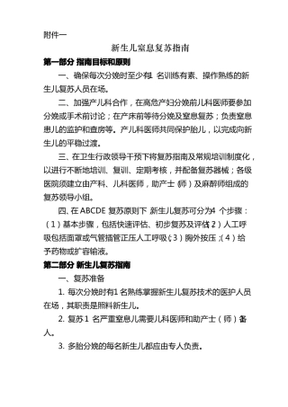 2019年新生儿窒息复苏指引