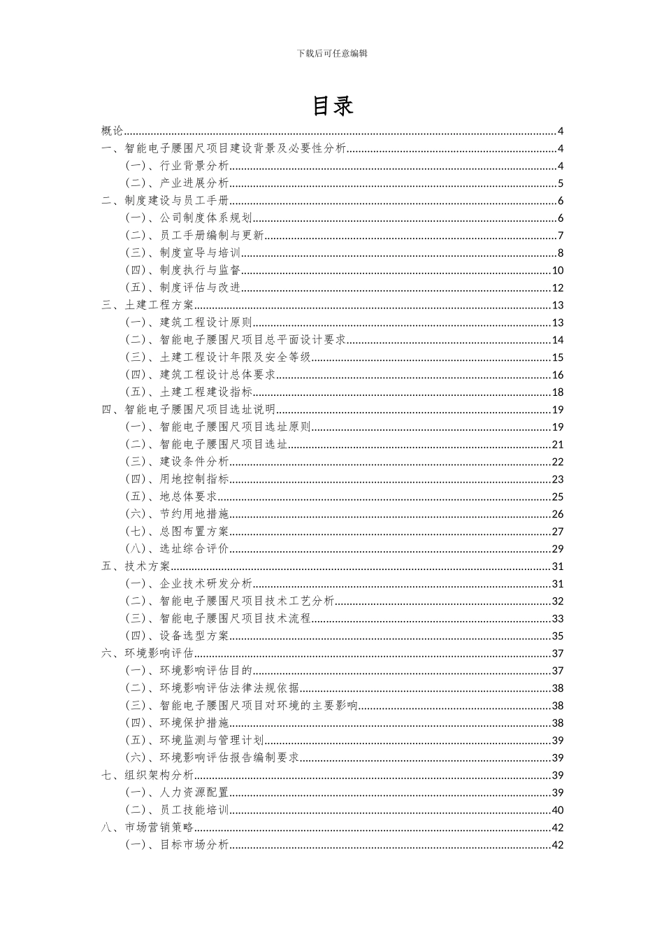 2024年智能电子腰围尺项目投资分析及可行性报告_第2页