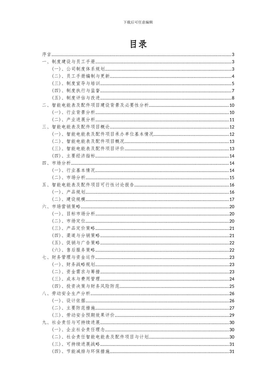 2024年智能电能表及配件项目可行性研究报告_第2页