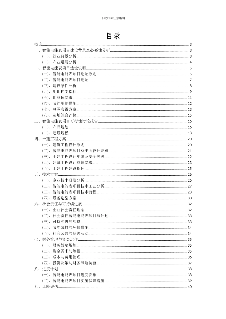 2024年智能电能表项目投资分析及可行性报告_第2页