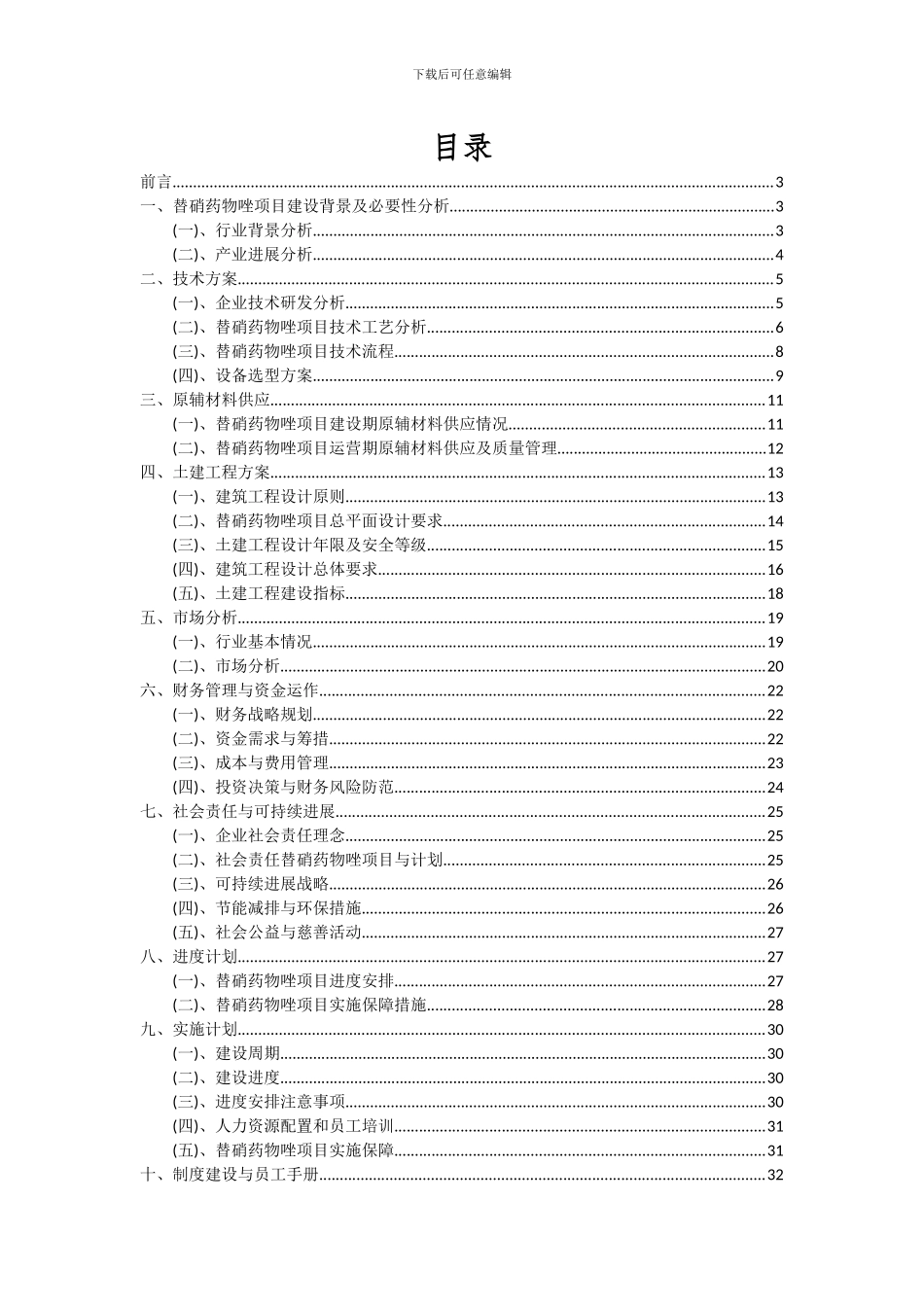 2024年替硝药物唑项目投资分析及可行性报告_第2页