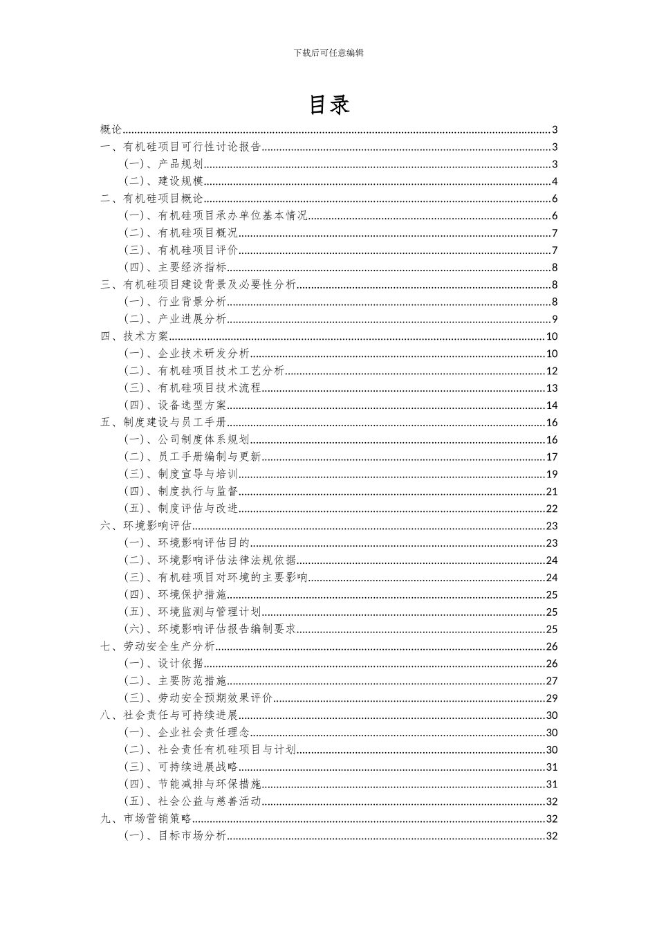 2024年有机硅项目投资分析及可行性报告_第2页