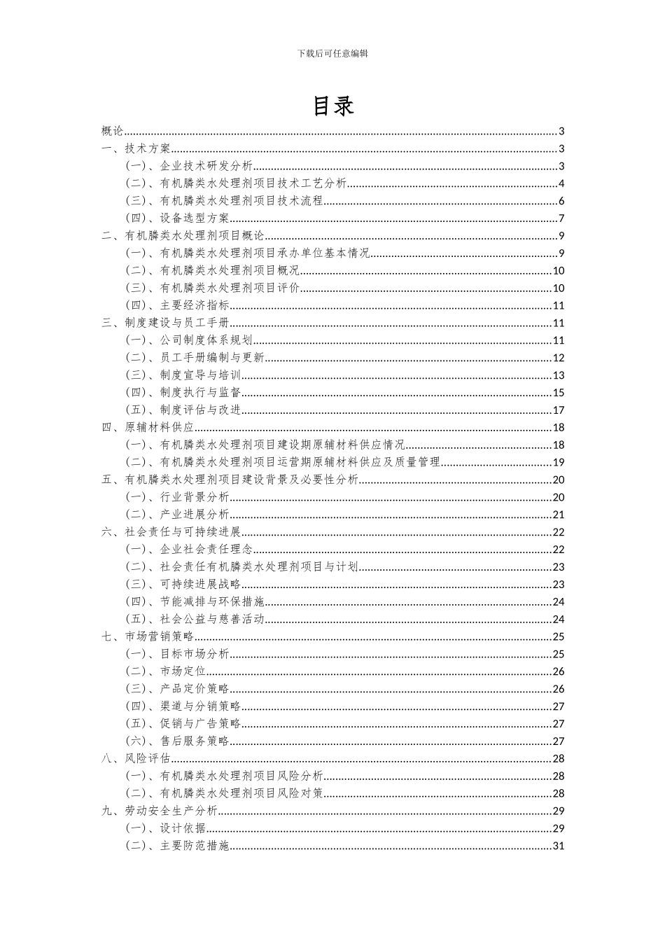 2024年有机膦类水处理剂项目深度研究分析报告_第2页
