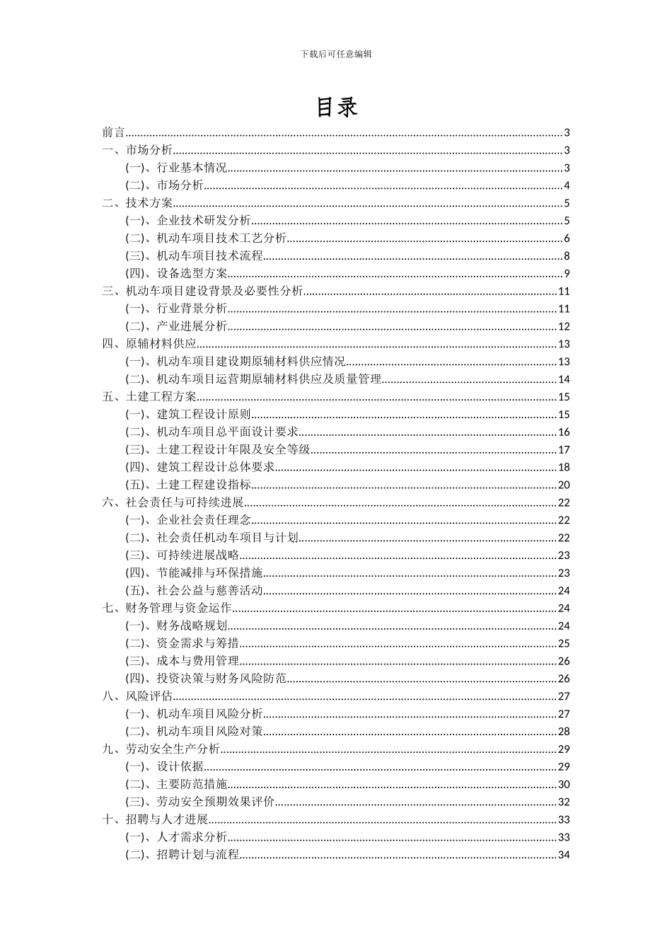 2024年机动车项目可行性分析报告_第2页