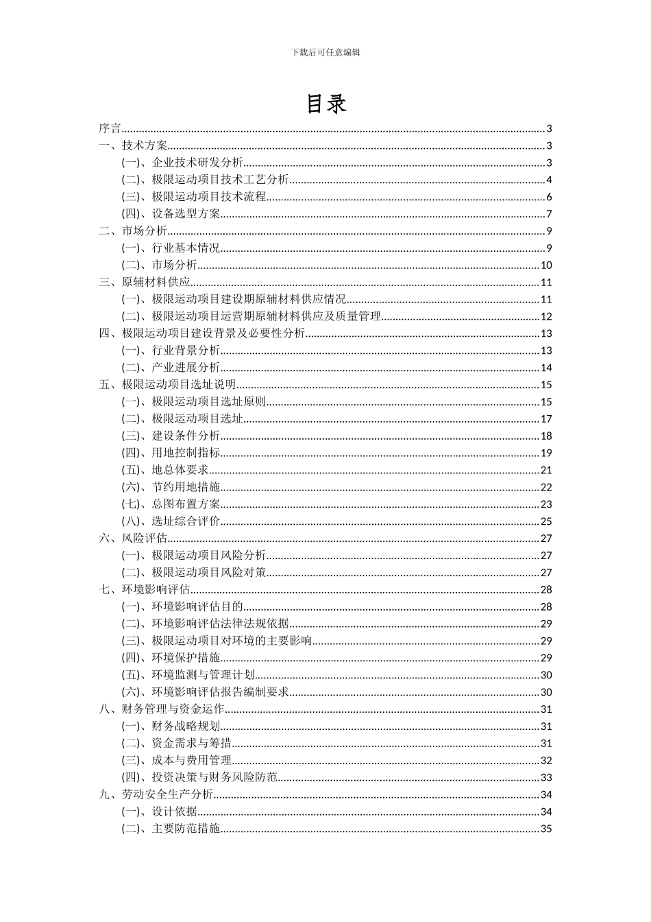 2024年极限运动项目投资分析及可行性报告_第2页