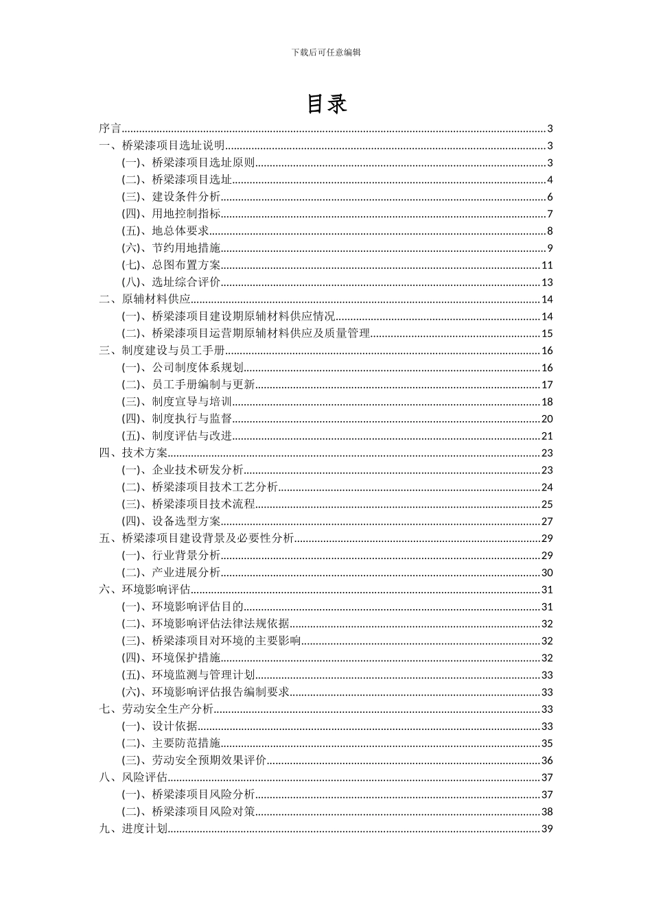 2024年桥梁漆项目可行性分析报告_第2页