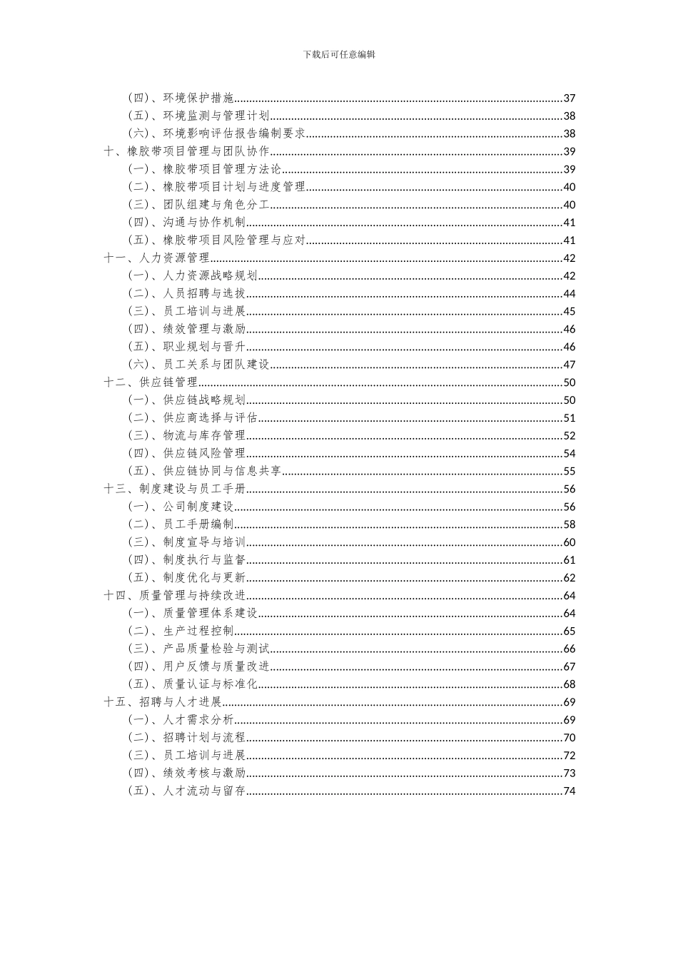 2024年橡胶带项目投资分析及可行性报告_第3页