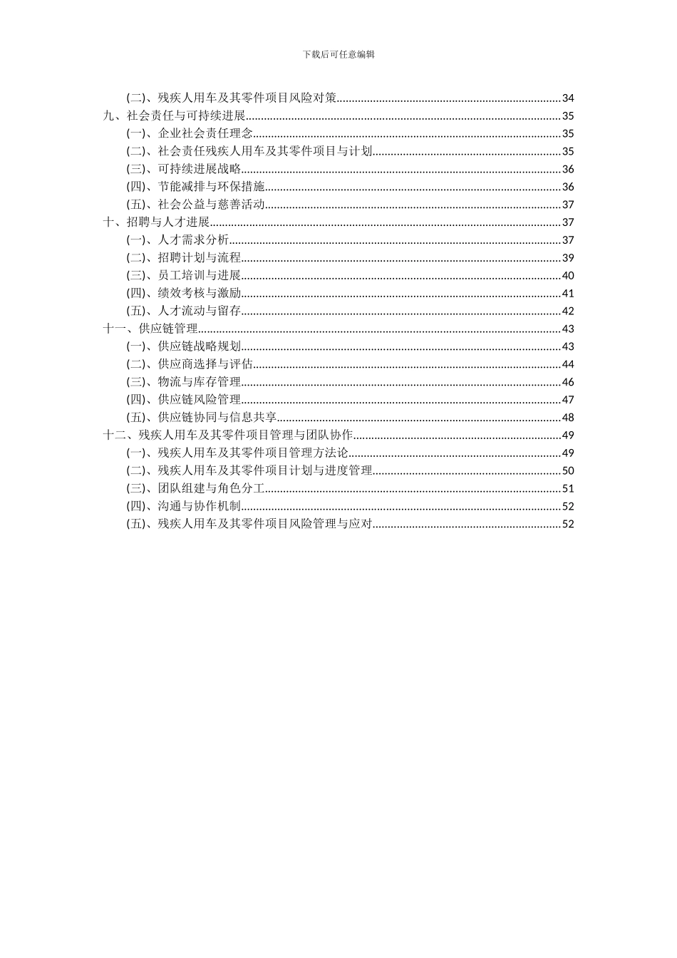 2024年残疾人用车及其零件项目投资分析及可行性报告_第3页
