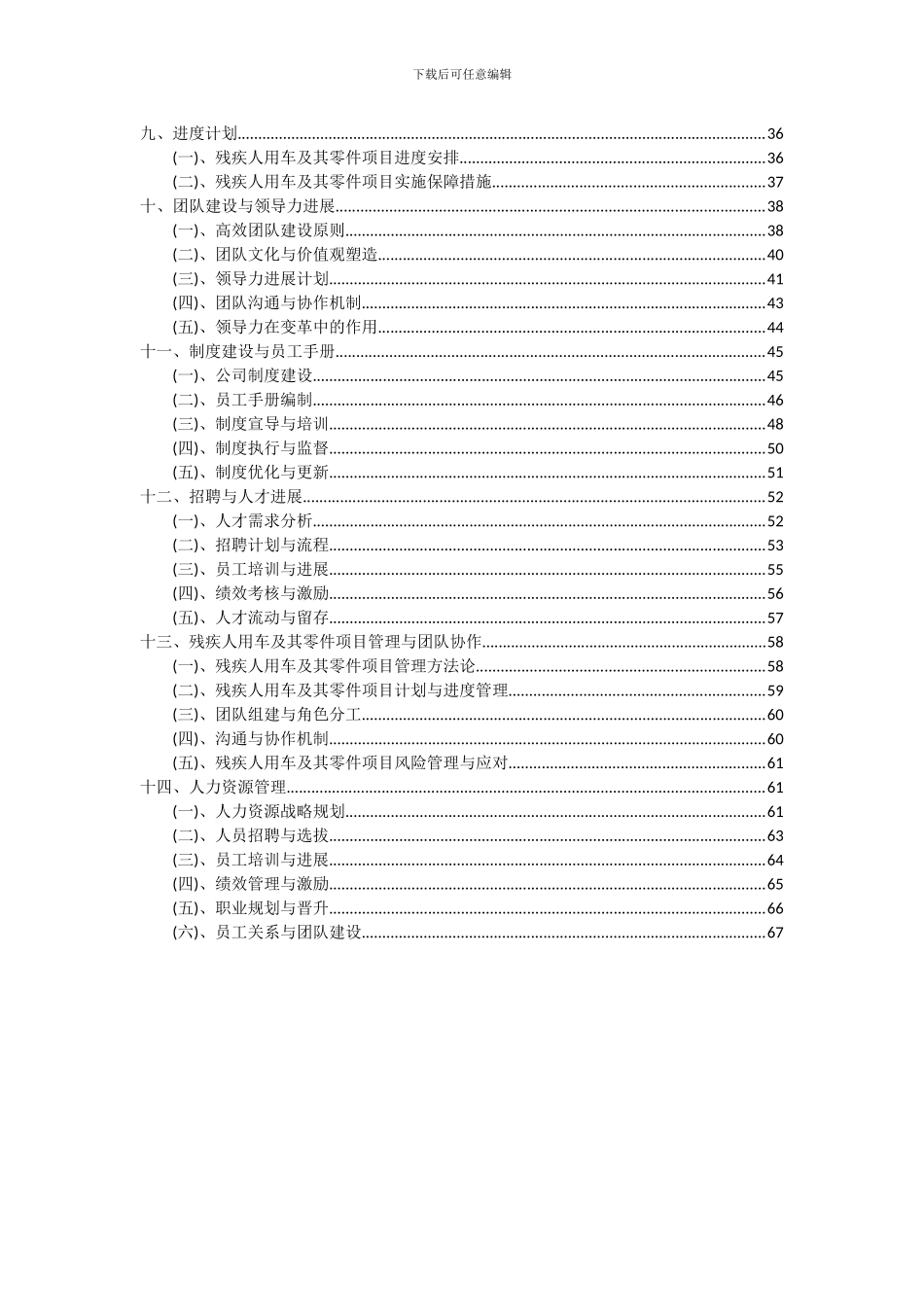2024年残疾人用车及其零件项目可行性分析报告_第3页